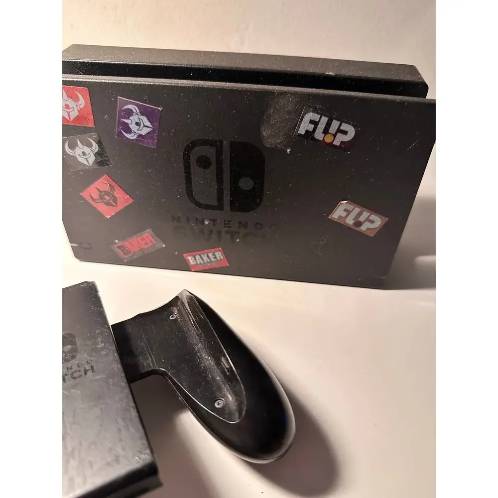 Nintendo Switch White Red Joy-Con Grip Holder & Controller Set